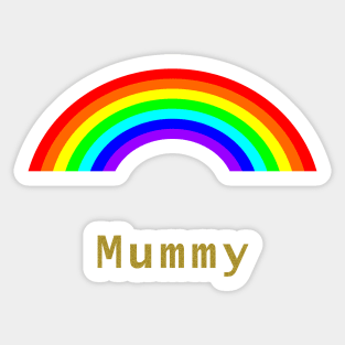 Mummy Rainbows for Mothers Day Sticker